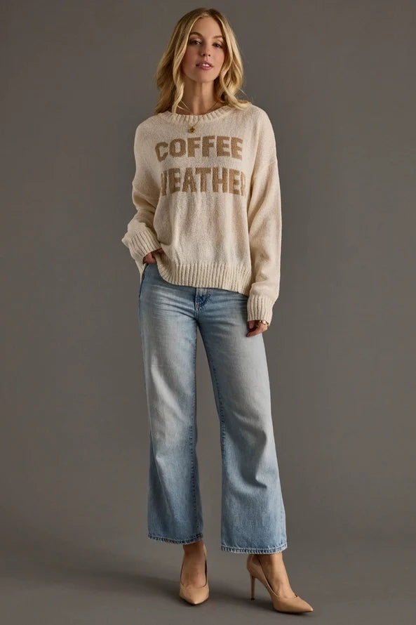 Coffee Weather Knit Sweater By Panache