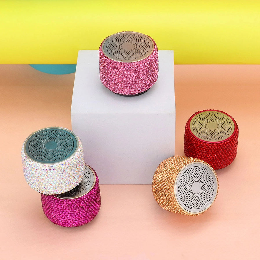 Mini Portable Bling Studded Wireless Speaker