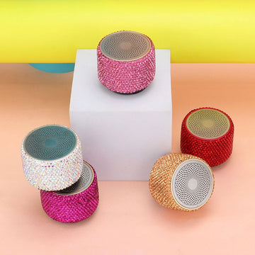 Mini Portable Bling Studded Wireless Speaker