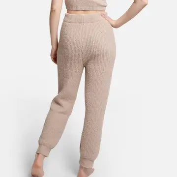 Cozy Comfortable Ribbed Pants with Drawstring