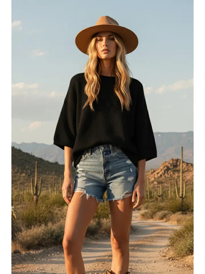 The Cozy Daydream Sweater Top By Sewn and Seen