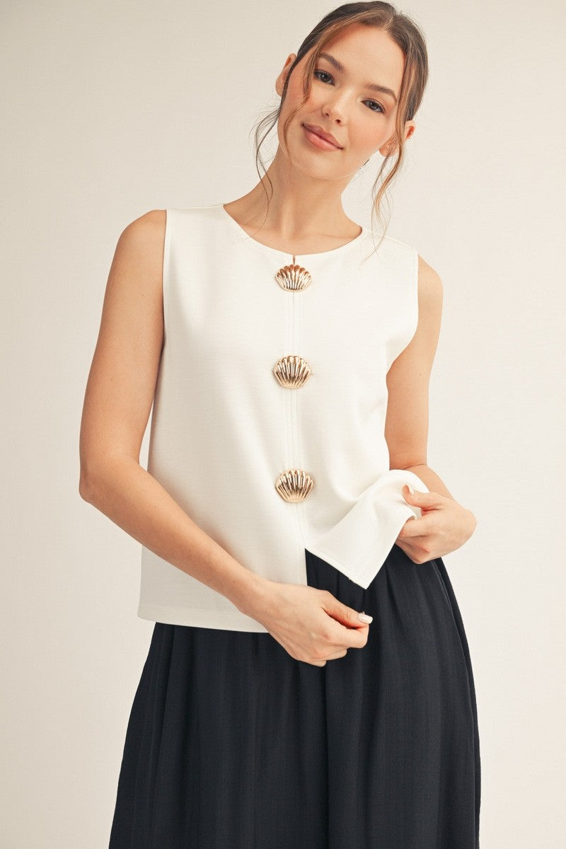 Seaside Luxe Shell Tank By Jodifl