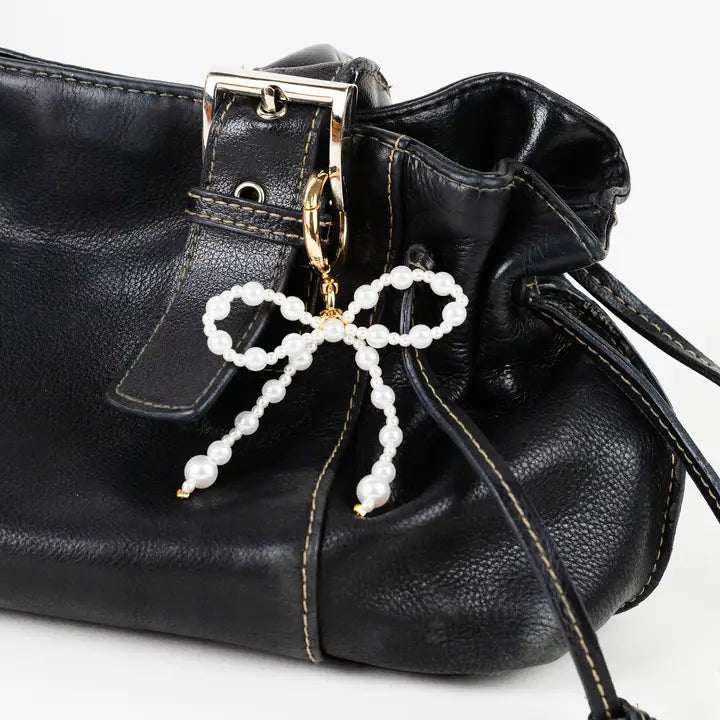 Mixed Pearl Coquette Bow Keychain Bag Charm Keychain