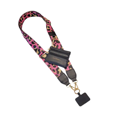 Save The Girls -Clip & Go Crossbody Strap W/Zippered Pouch