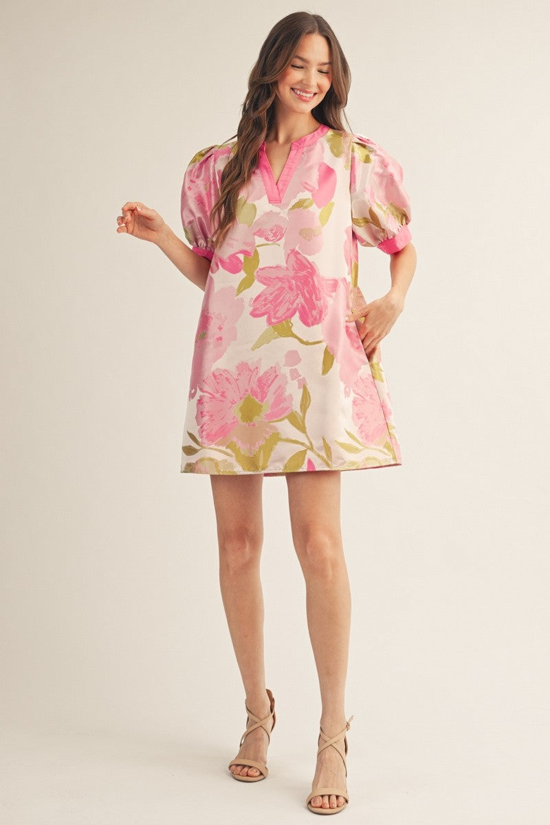 Pink Petals & Pearls Dress