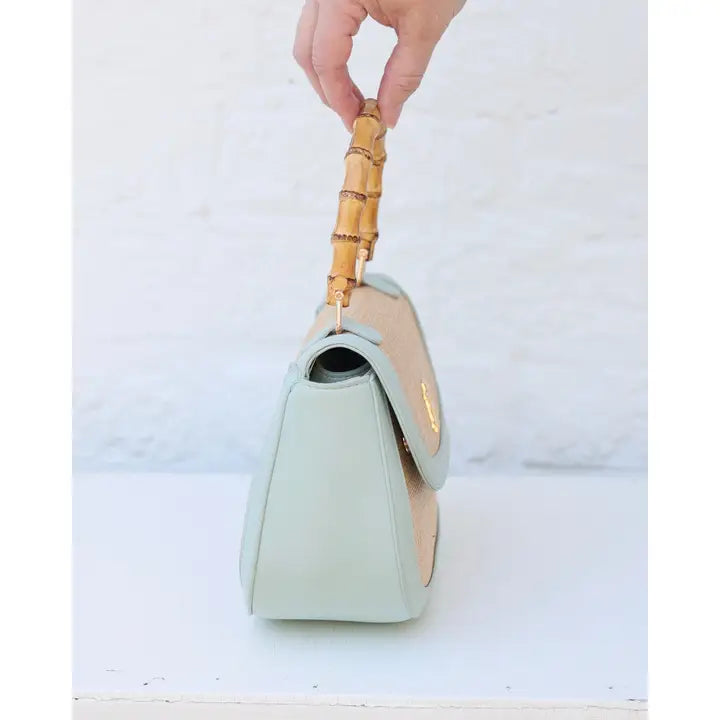 Jessica Handbag Natural Mint By Caroline Hill