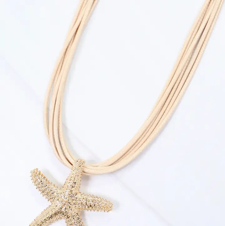 Lorain Cord Necklace By Caroline Hill