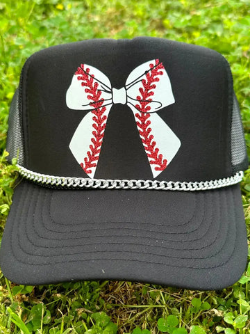 Baseball Bow Trucker Hat