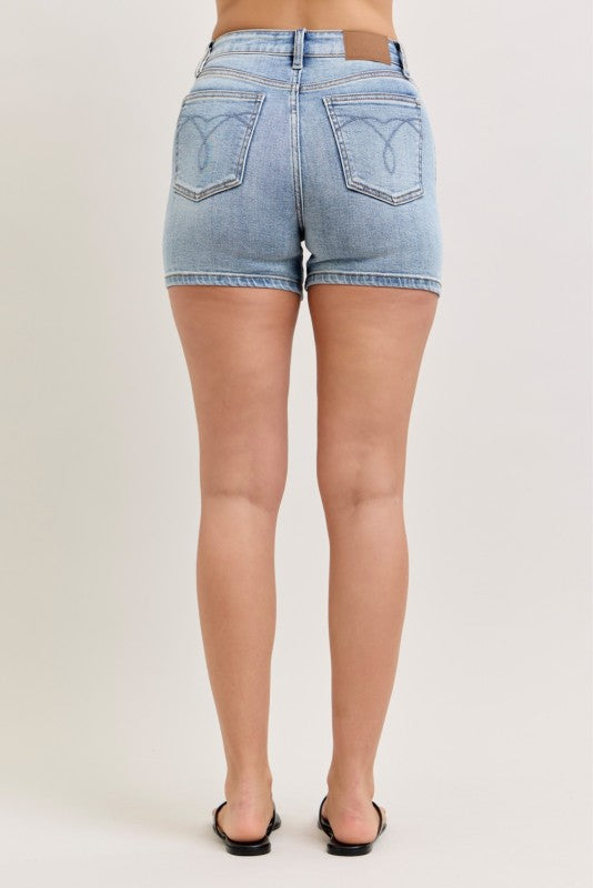 152104 The Sweet Simple Denim Shorts By Judy Blue