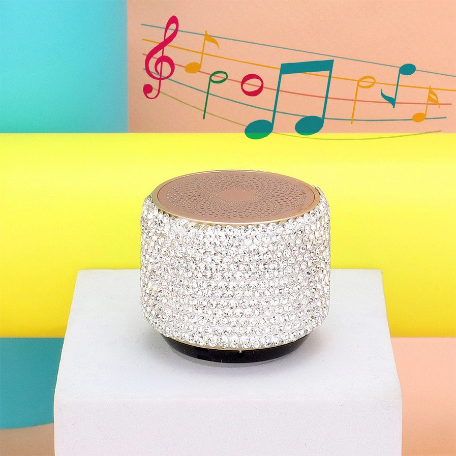 Mini Portable Bling Studded Wireless Speaker