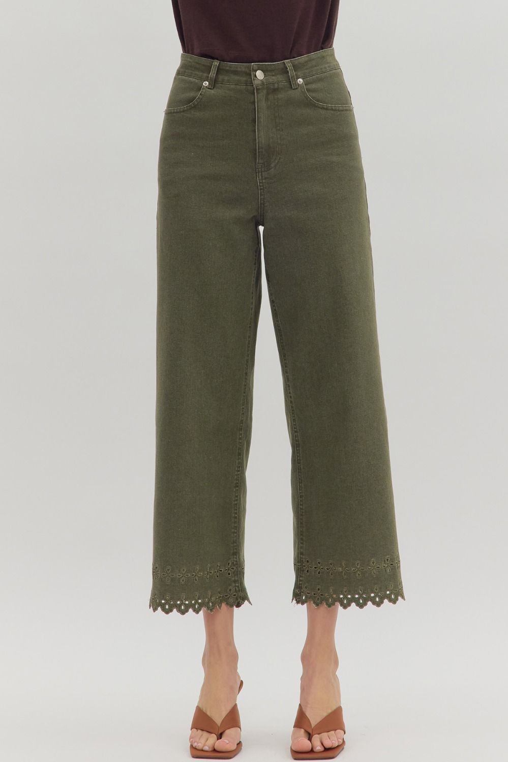 High Waist Ankle Length Pants by Entro