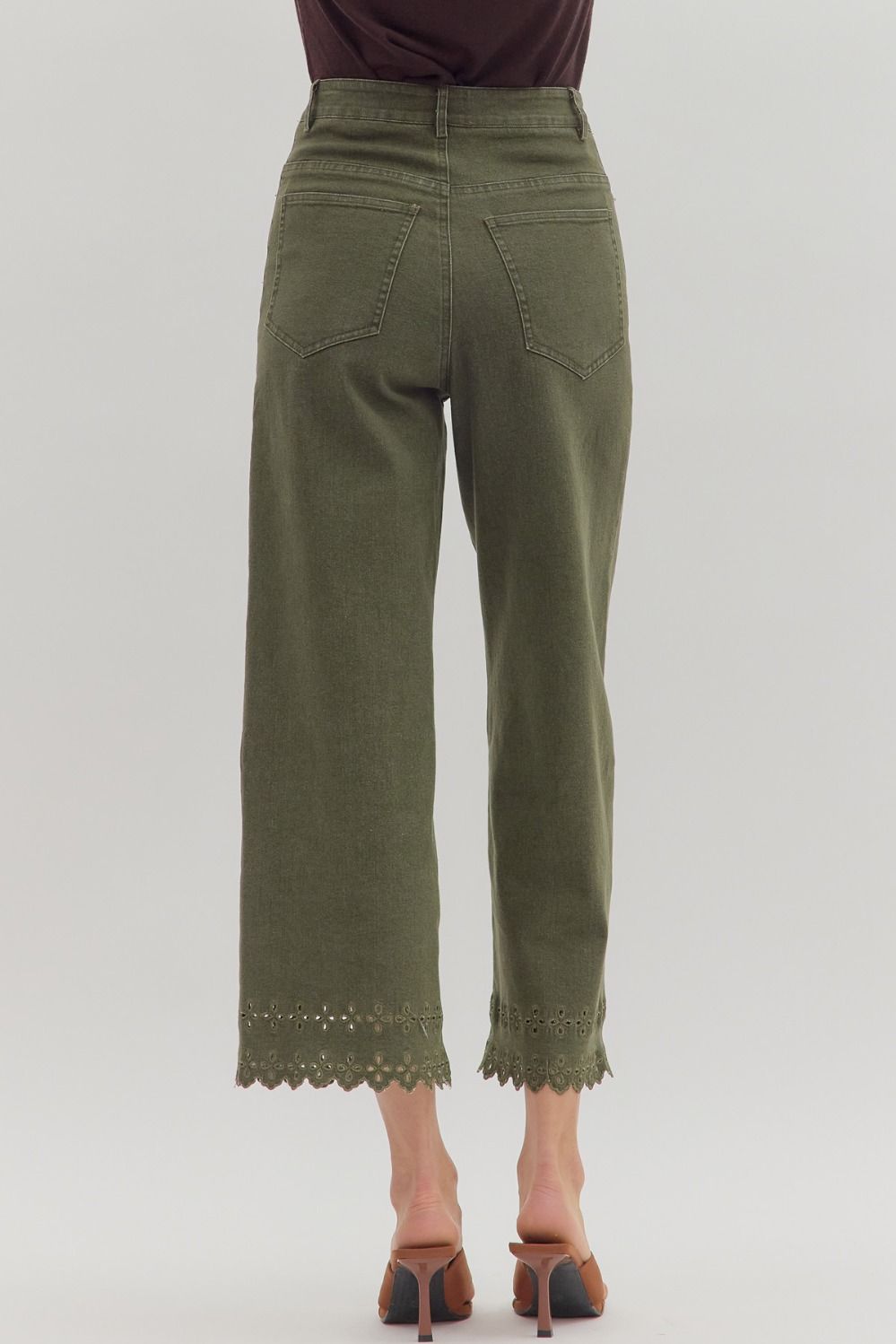 High Waist Ankle Length Pants by Entro