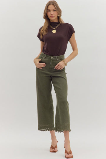 High Waist Ankle Length Pants by Entro