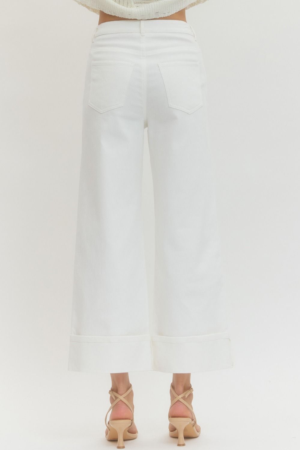 The Essential White Wide-Leg Pants By Entro