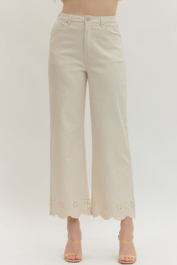 Graceful Day Eyelet Pants By Entro