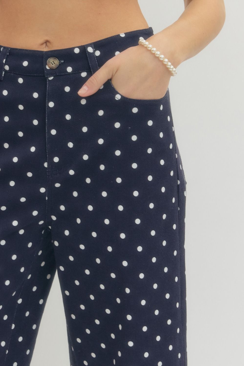 Midnight Muse Polka Dot Pants By Entro