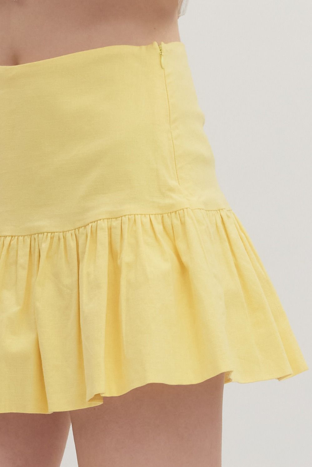 Blushing Belle Ruffle Hem Skort By Entro