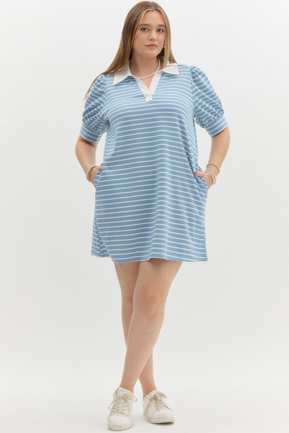 CURVE Harbor Day Shirt Mini Dress By Entro