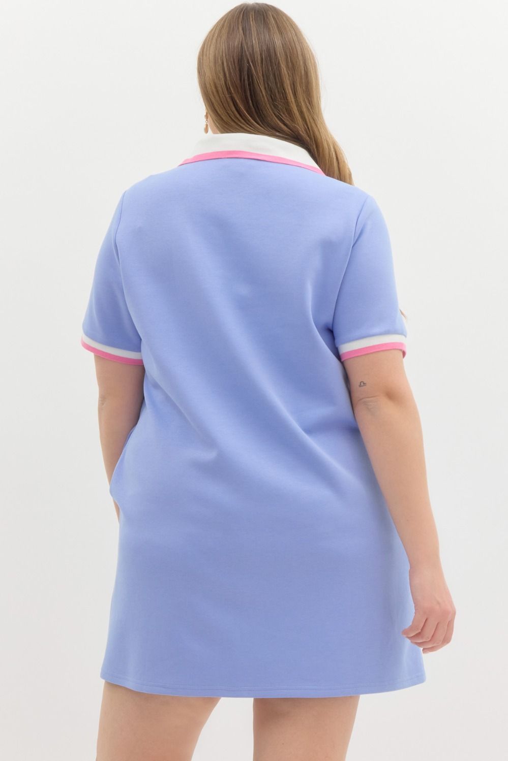 CURVE Periwinkle Perfect Polo Mini Dress By Entro