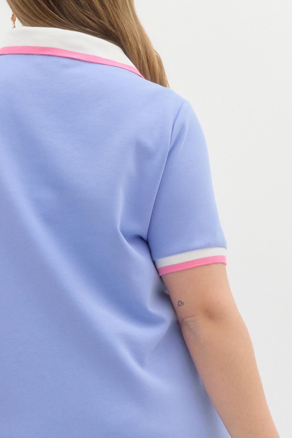 CURVE Periwinkle Perfect Polo Mini Dress By Entro