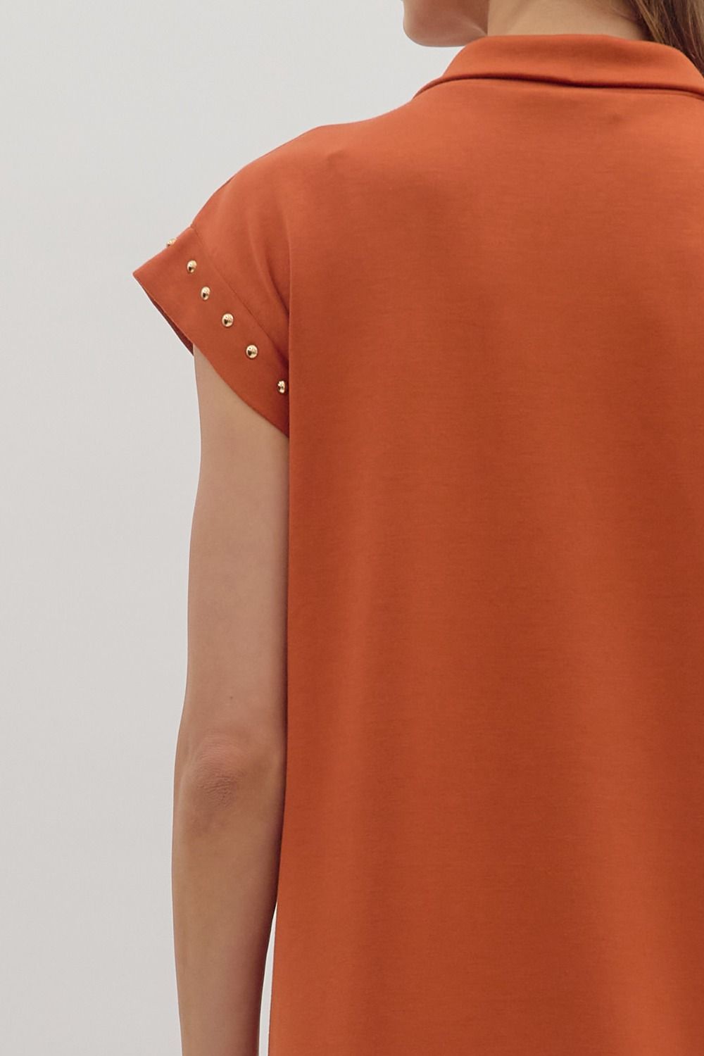 Cap Sleeve Mini Studded Dress By Entro