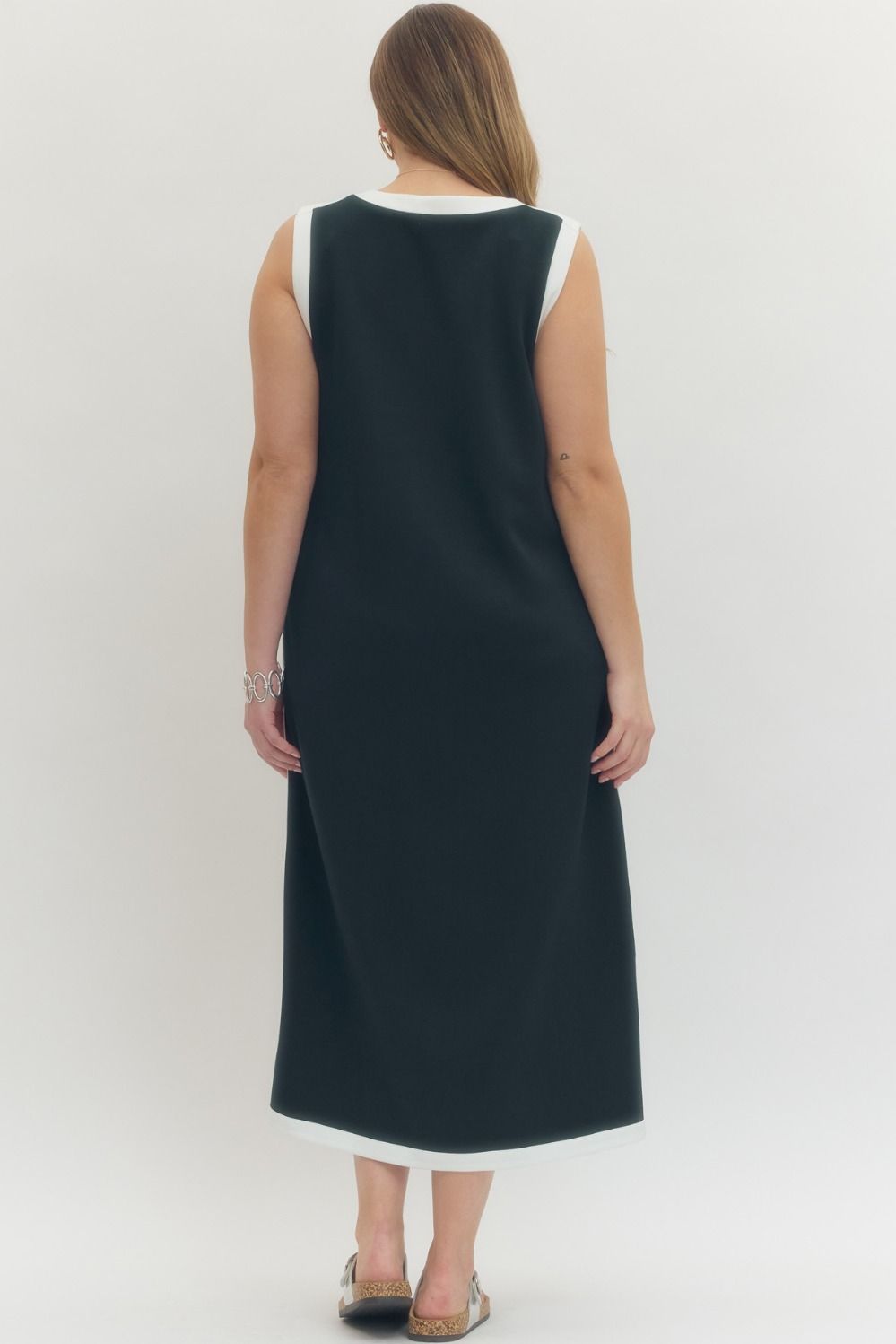 CURVE Navy Luxe Line Midi