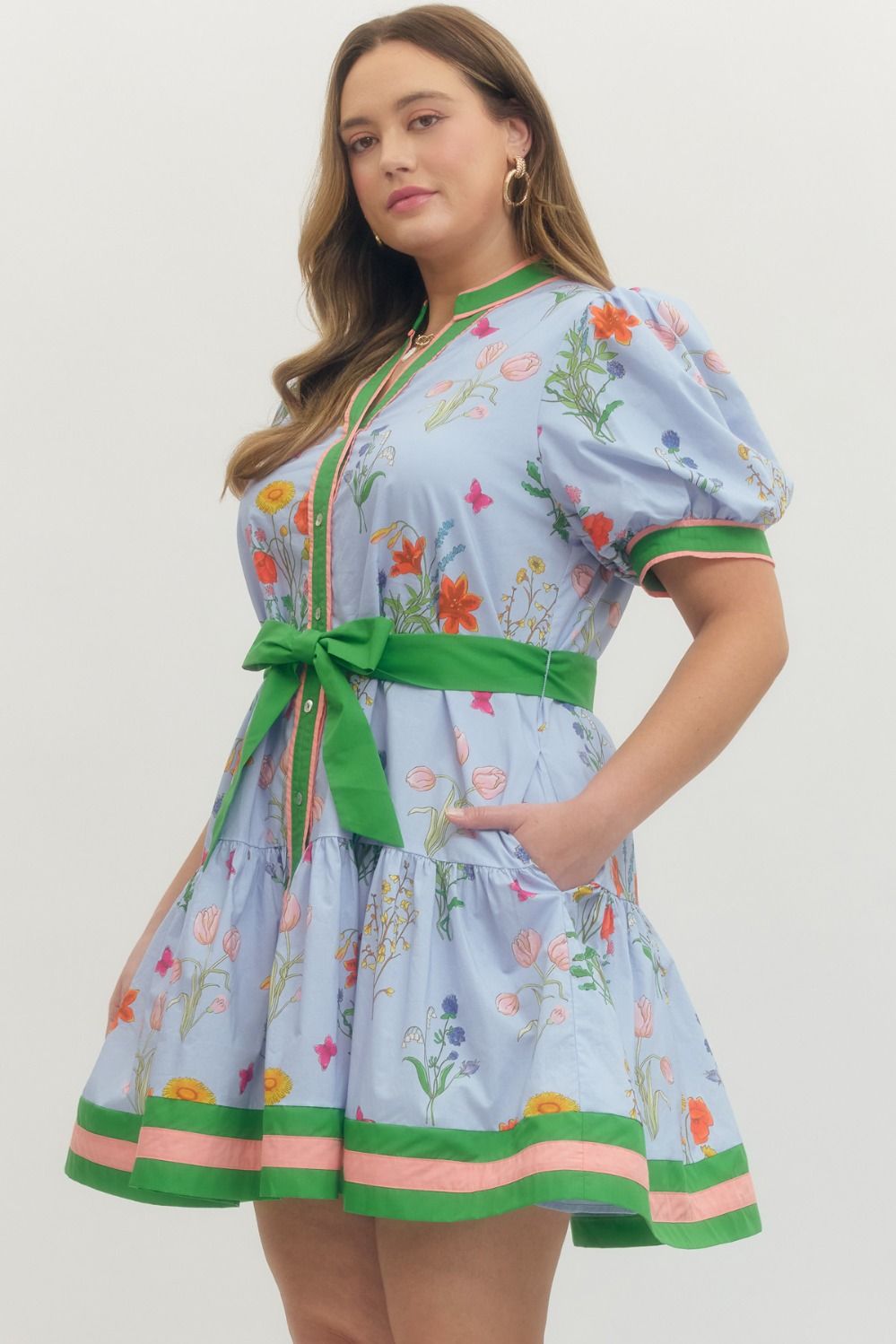 entro floral mini dress