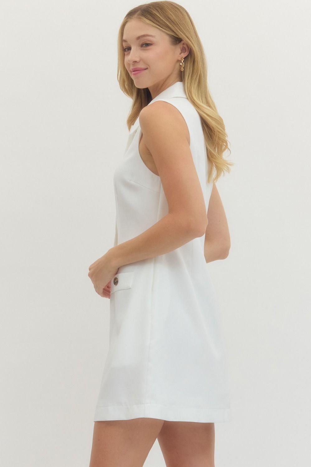 Morning Glow Button Front Dress By Entro