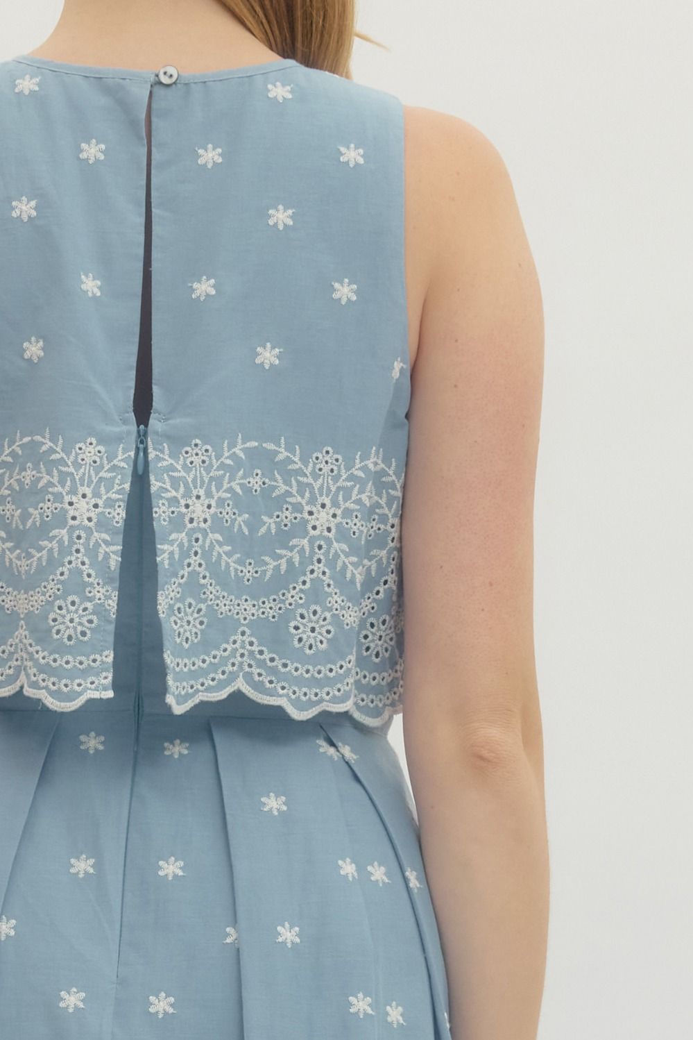 Heirloom Blue Midi Dress By Entro