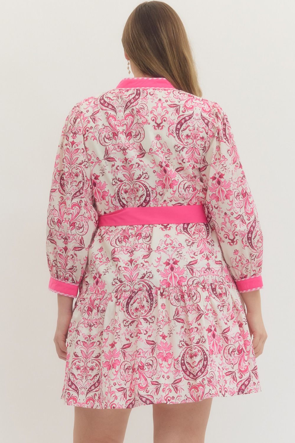 entro pink mini dress