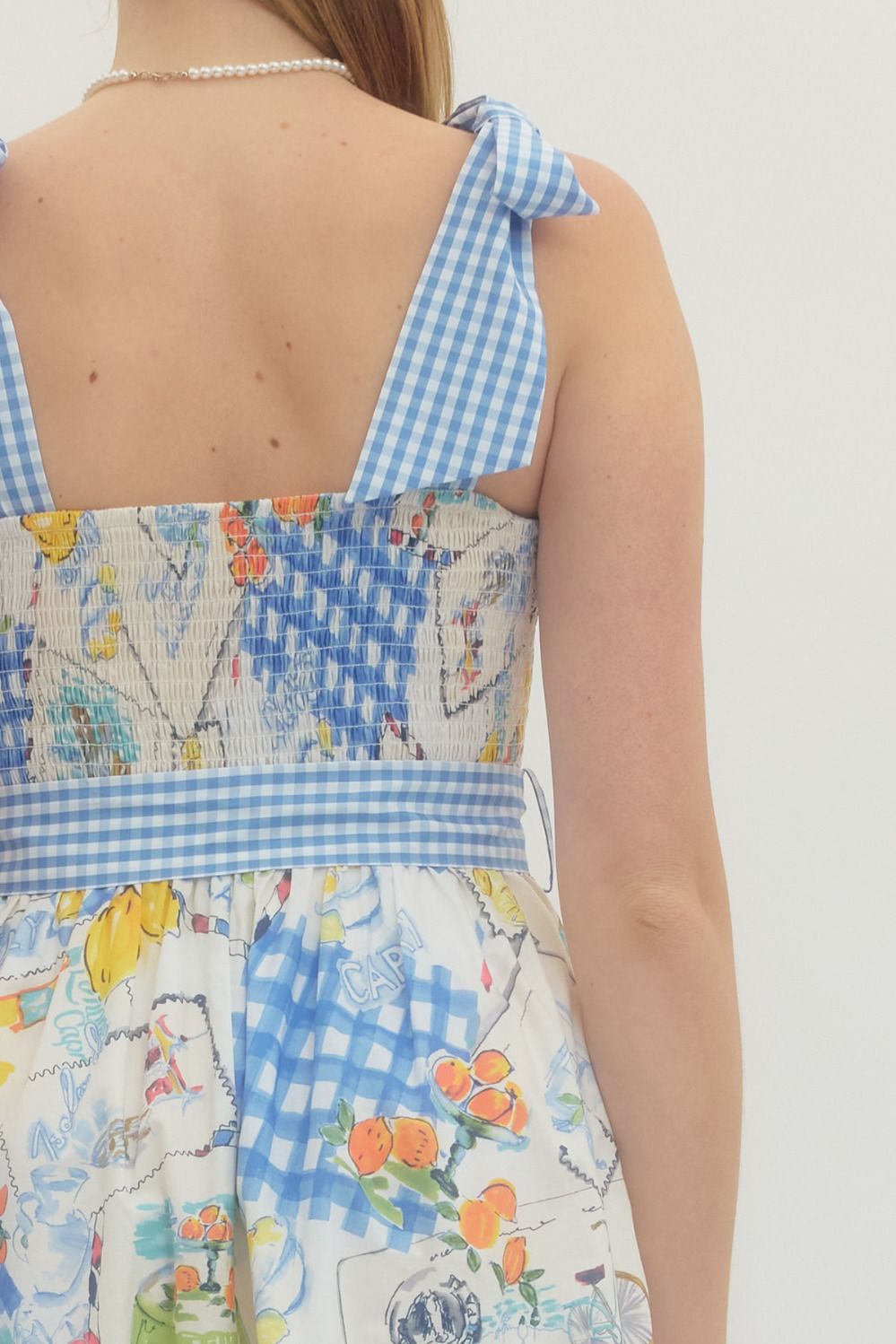 Capri Postcard Midi Dress By Entro