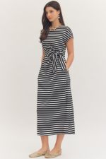 Boardwalk Babe Striped Dress By Entro