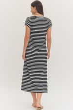 Boardwalk Babe Striped Dress By Entro