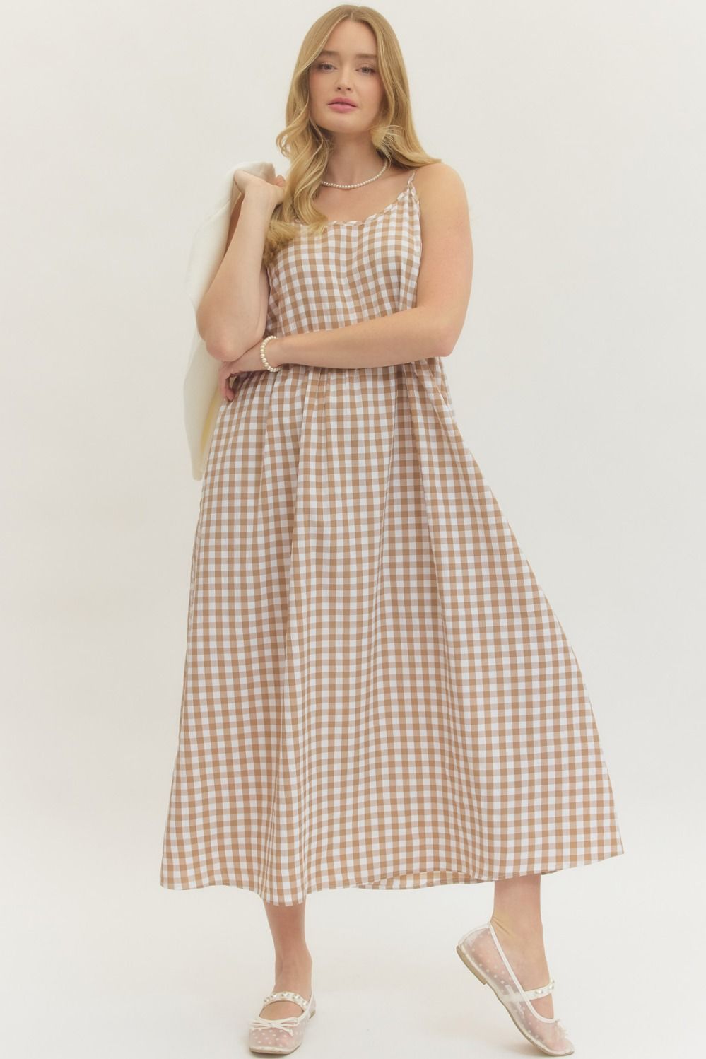Sunshine Picnic Gingham Dress Set By Entro