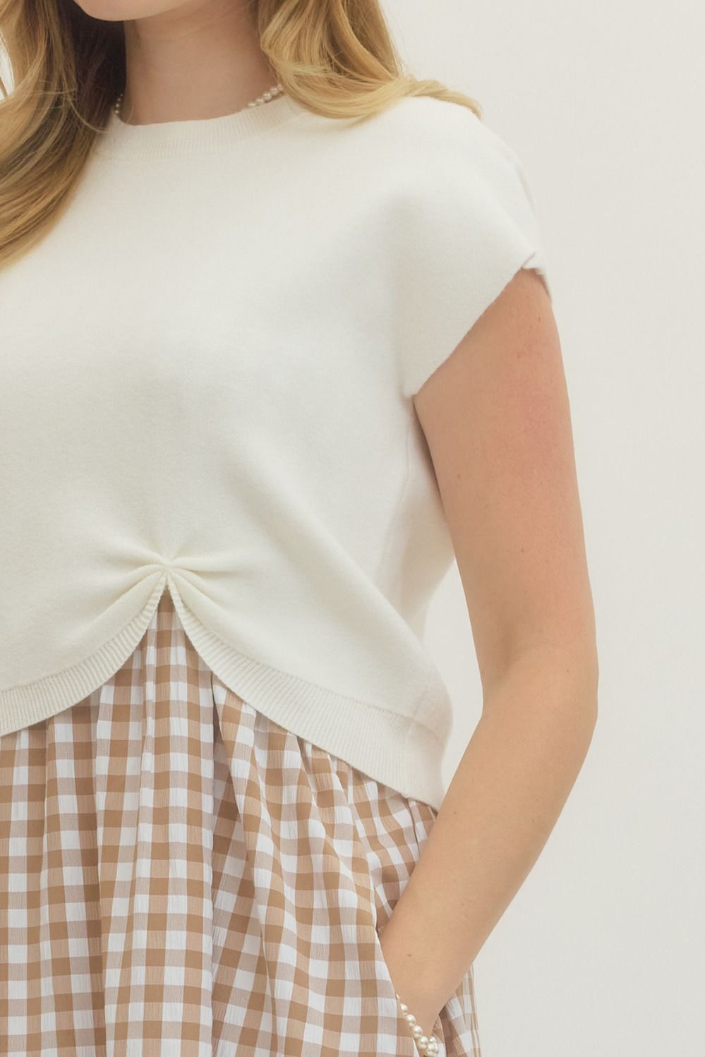 Sunshine Picnic Gingham Dress Set By Entro