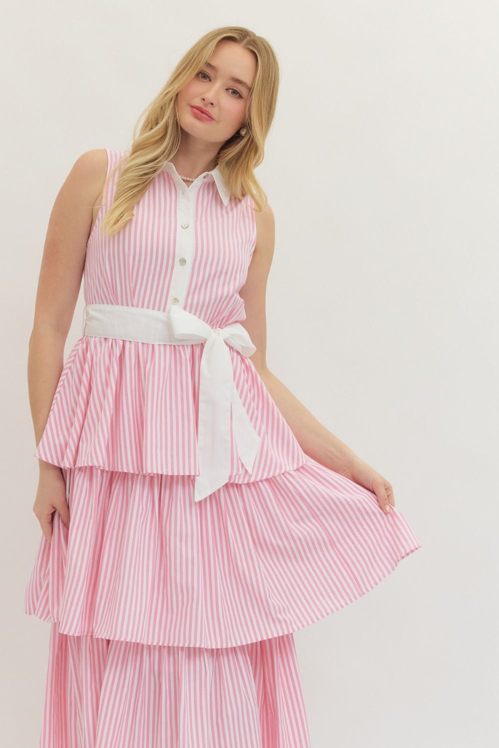 Sunday Brunch Stripe Dress By Entro