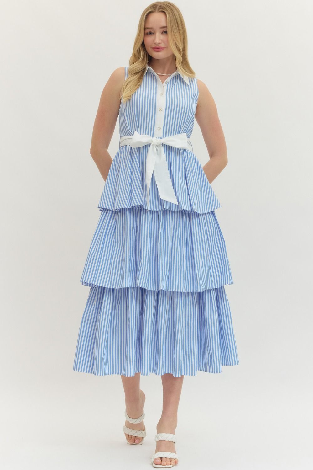 Sunday Brunch Stripe Dress By Entro