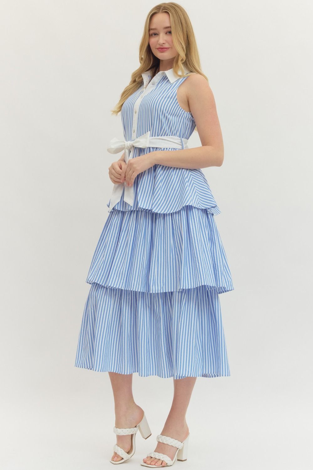Sunday Brunch Stripe Dress By Entro