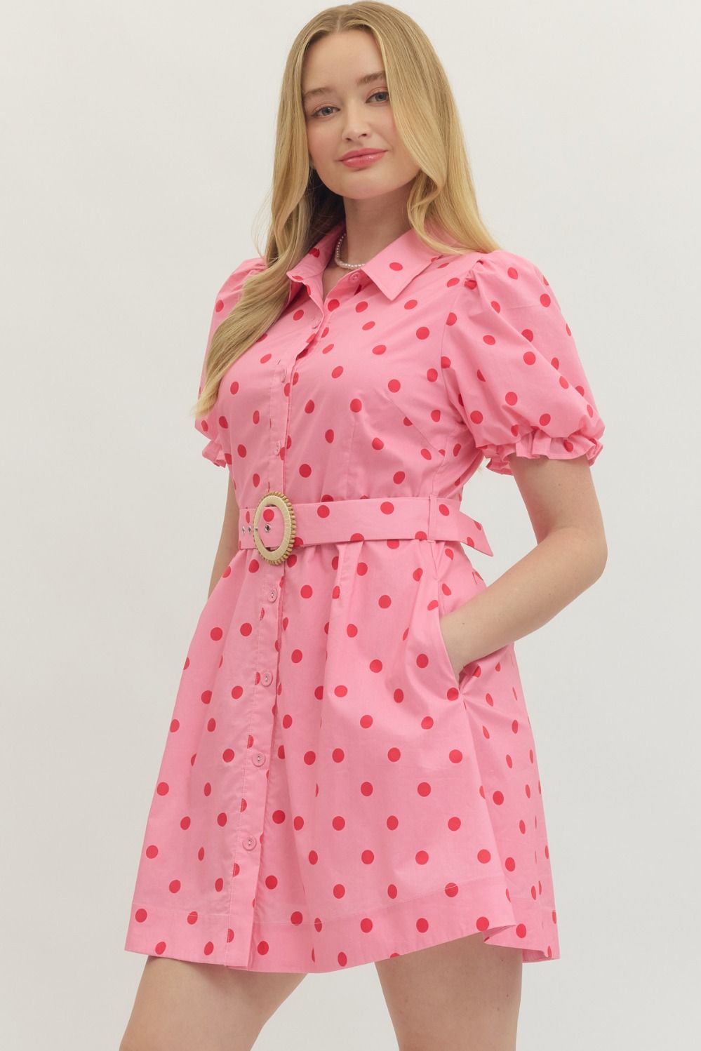 Sunny Side Polka Dress By Entro