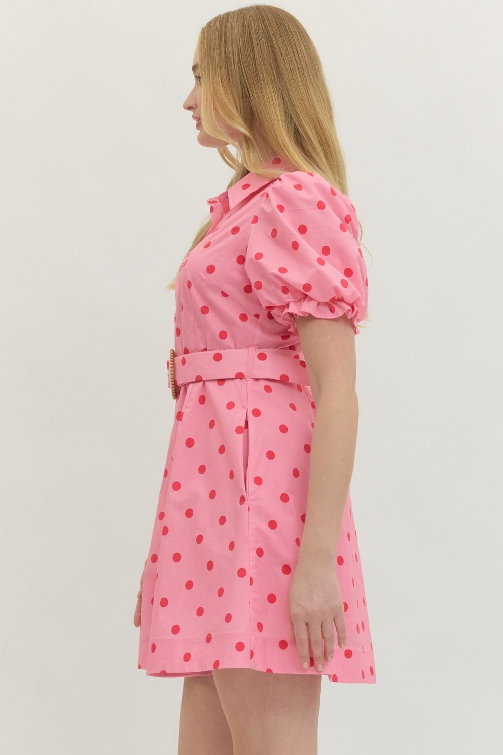 Sunny Side Polka Dress By Entro
