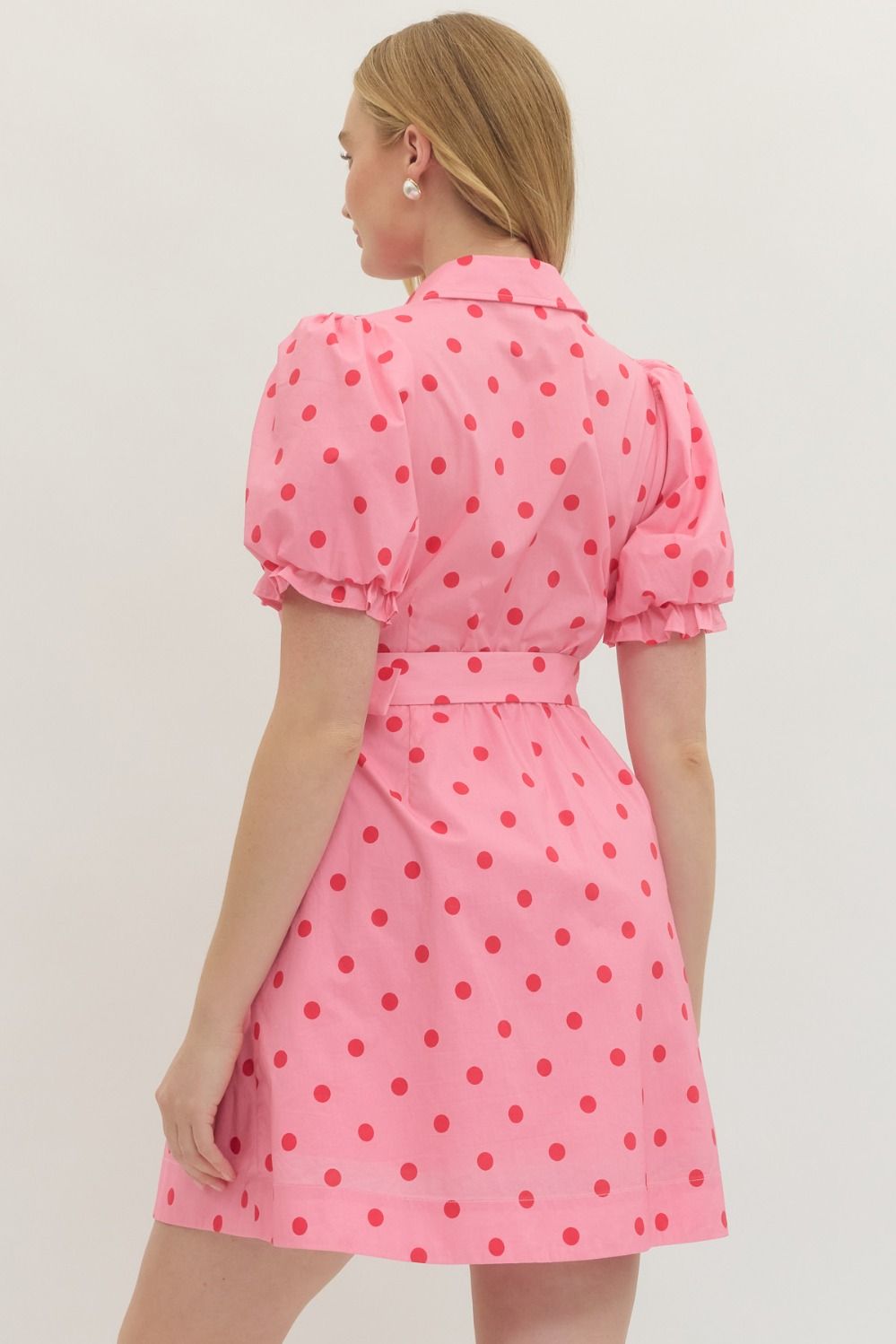 Sunny Side Polka Dress By Entro