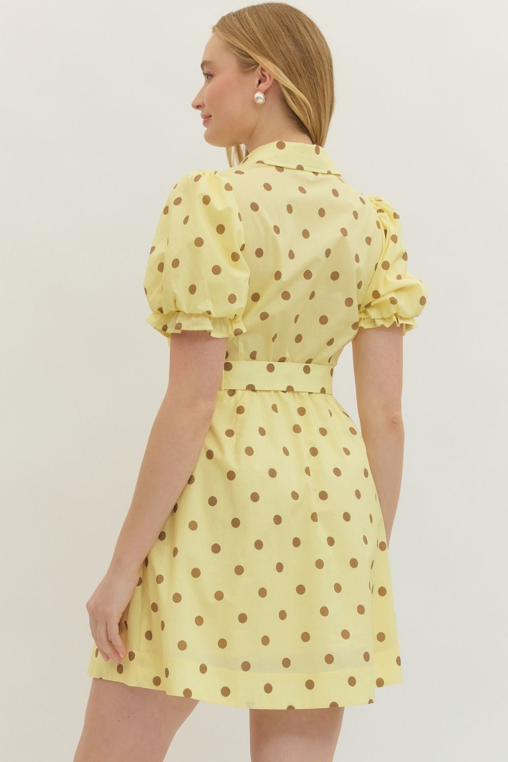Sunny Side Polka Dress By Entro