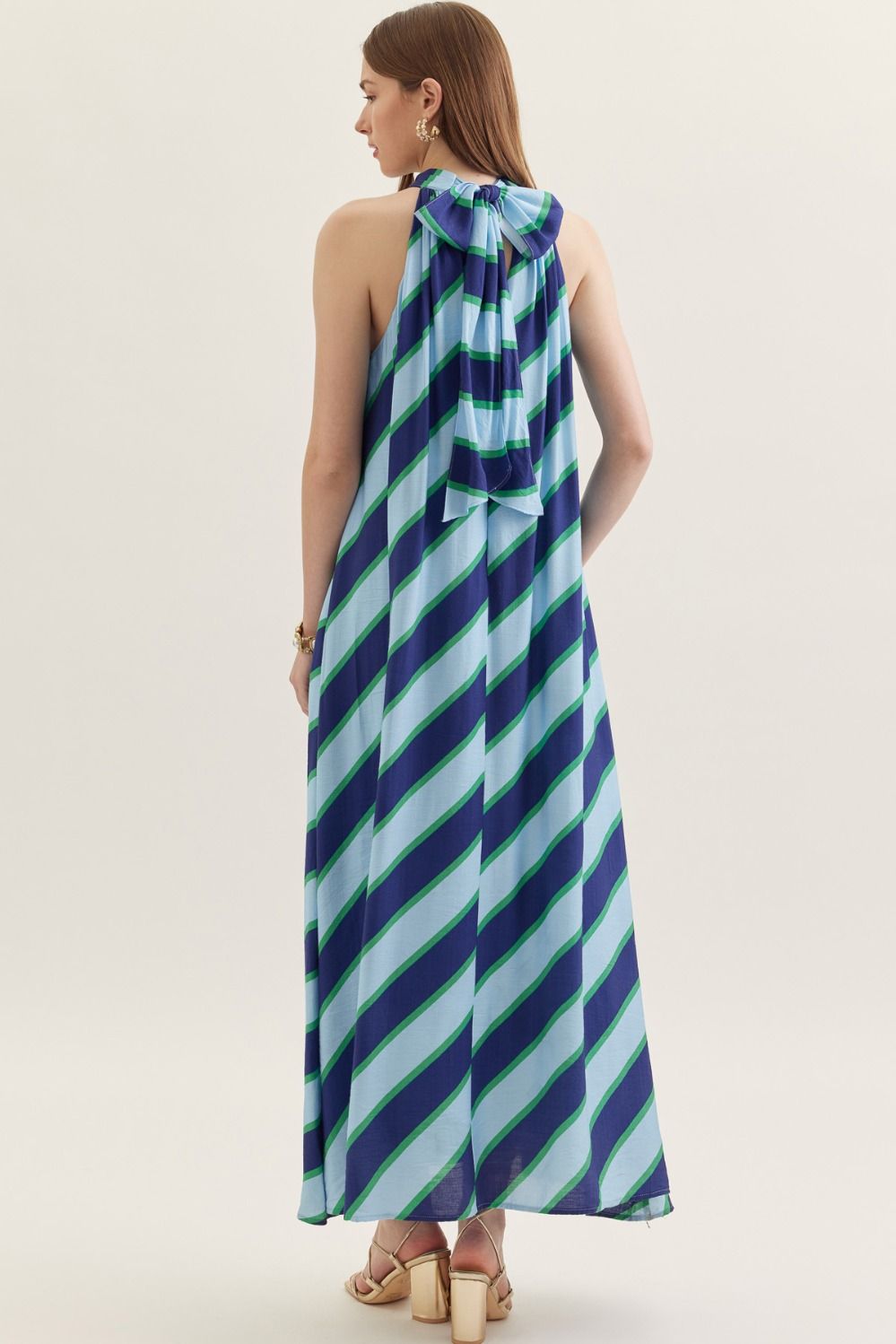 Coastal Current Maxi Dress By Entro