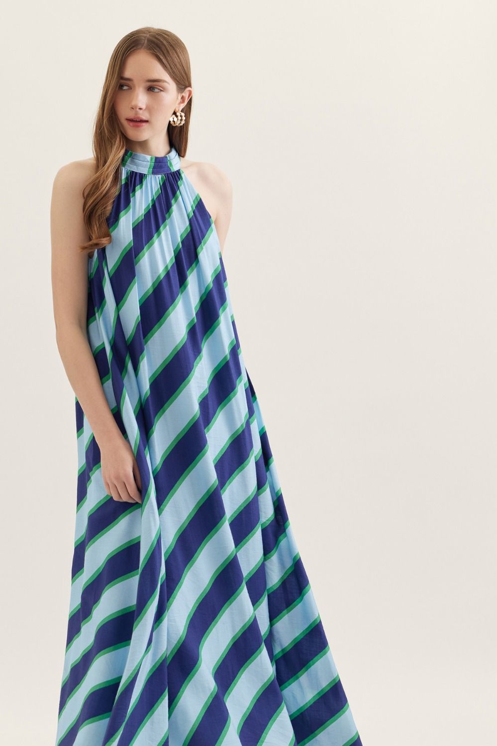Coastal Current Maxi Dress By Entro