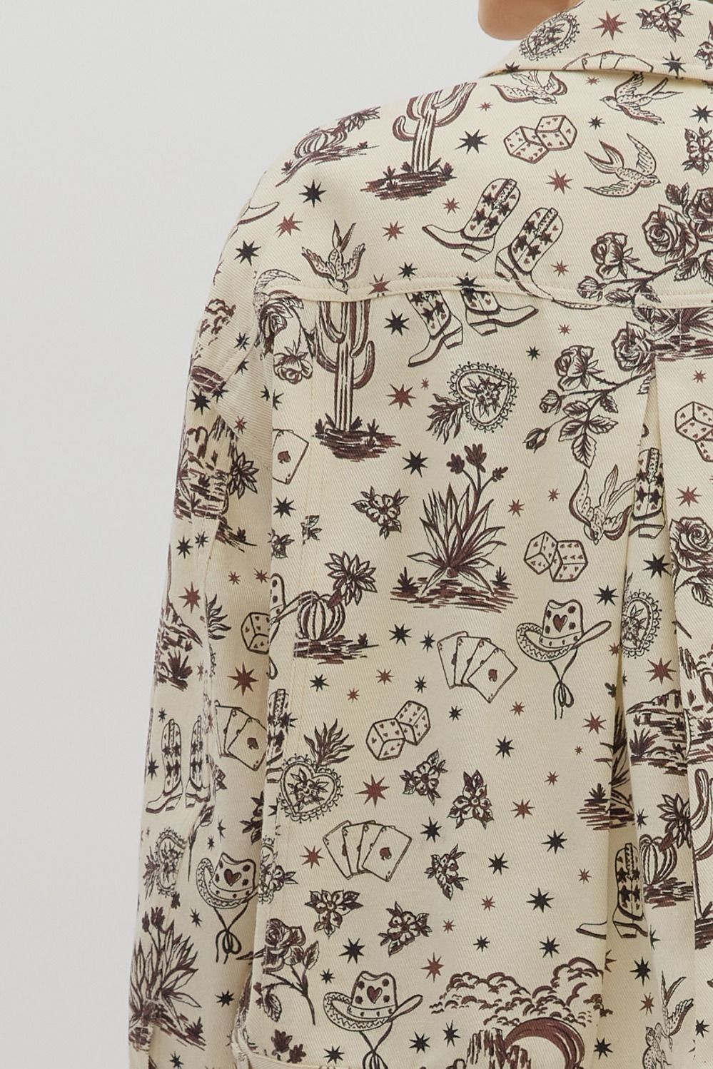 Western Denim Relaxed Jacket By Entro