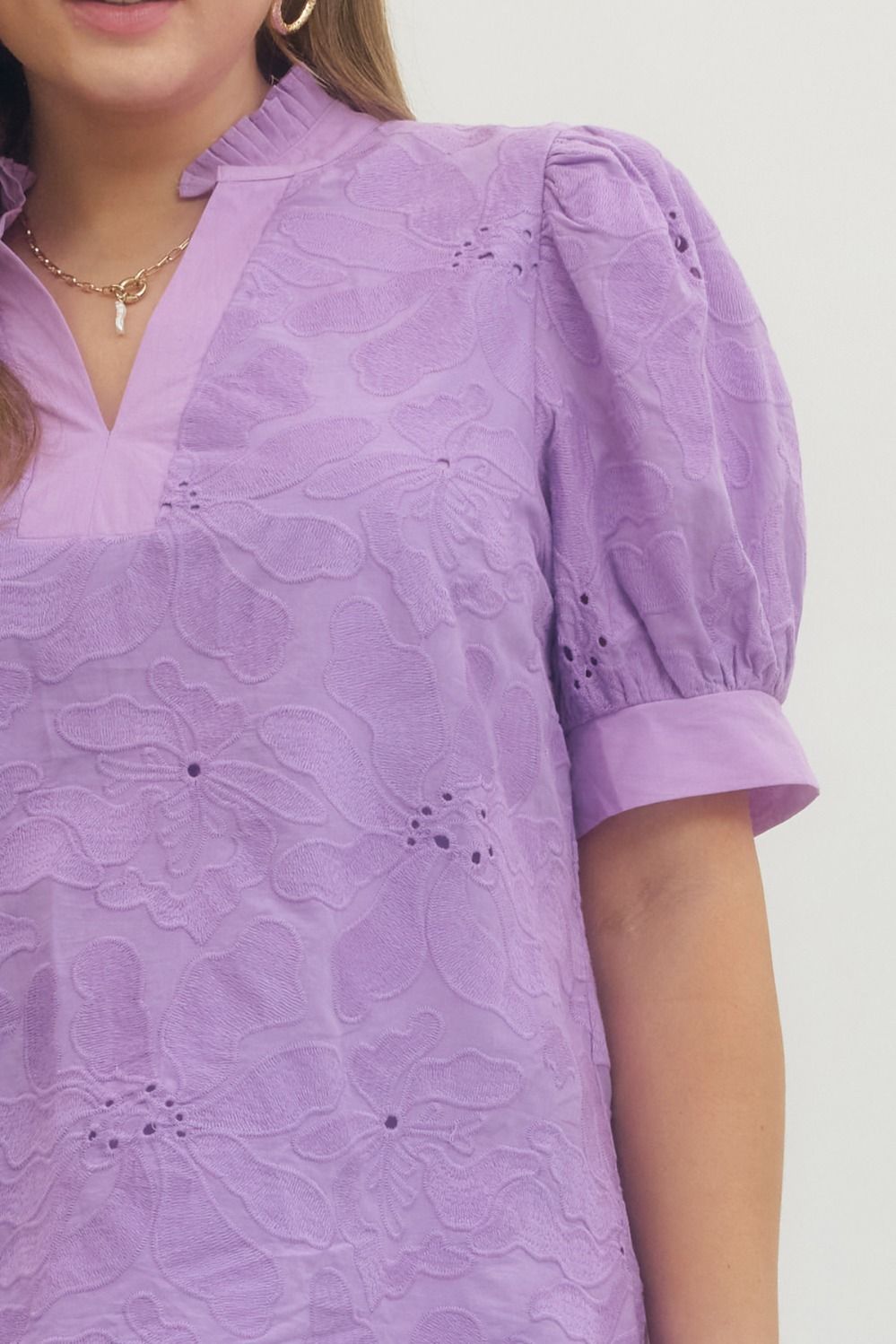 CURVE Lavender Butterfly Bloom Top By Entro