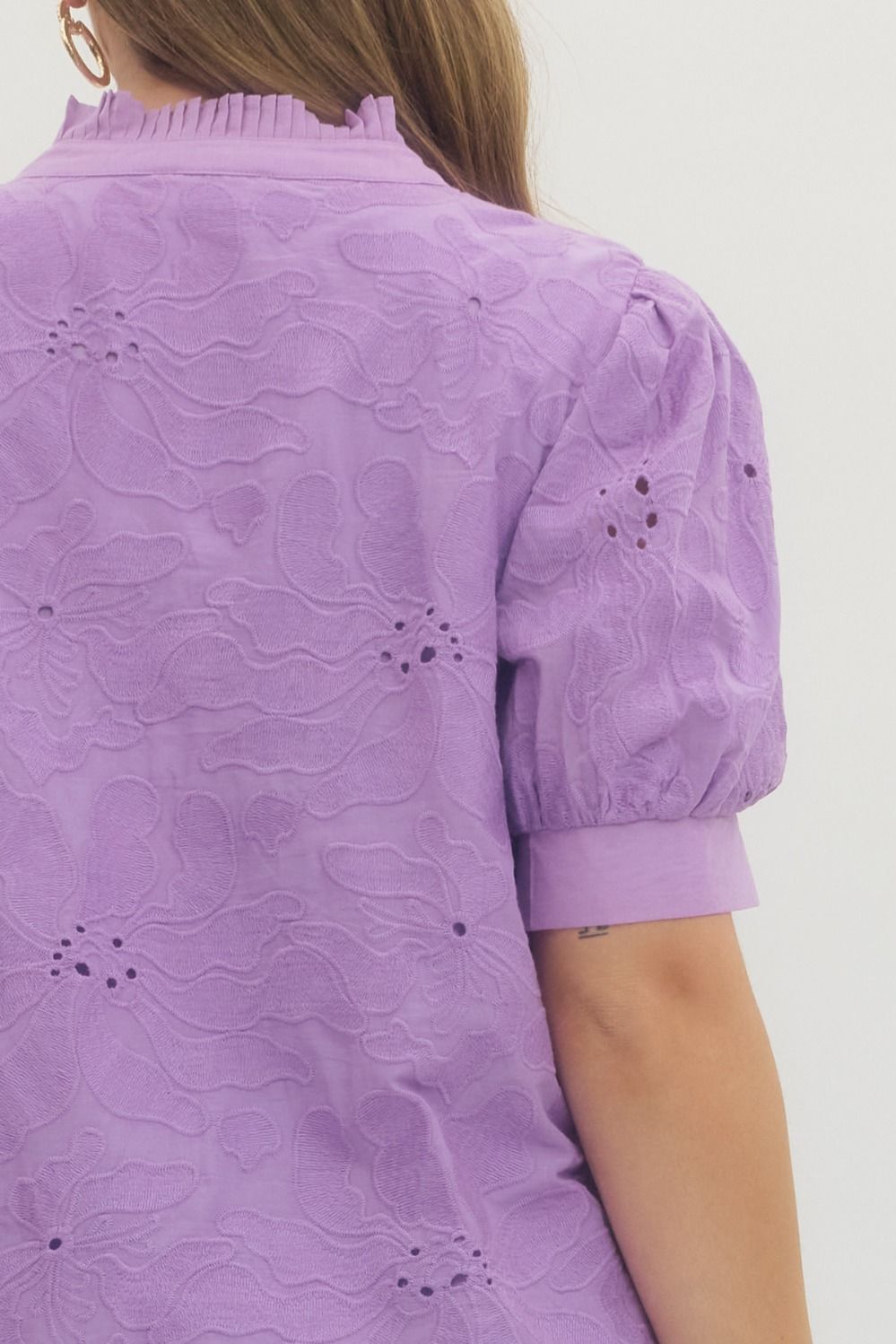CURVE Lavender Butterfly Bloom Top By Entro