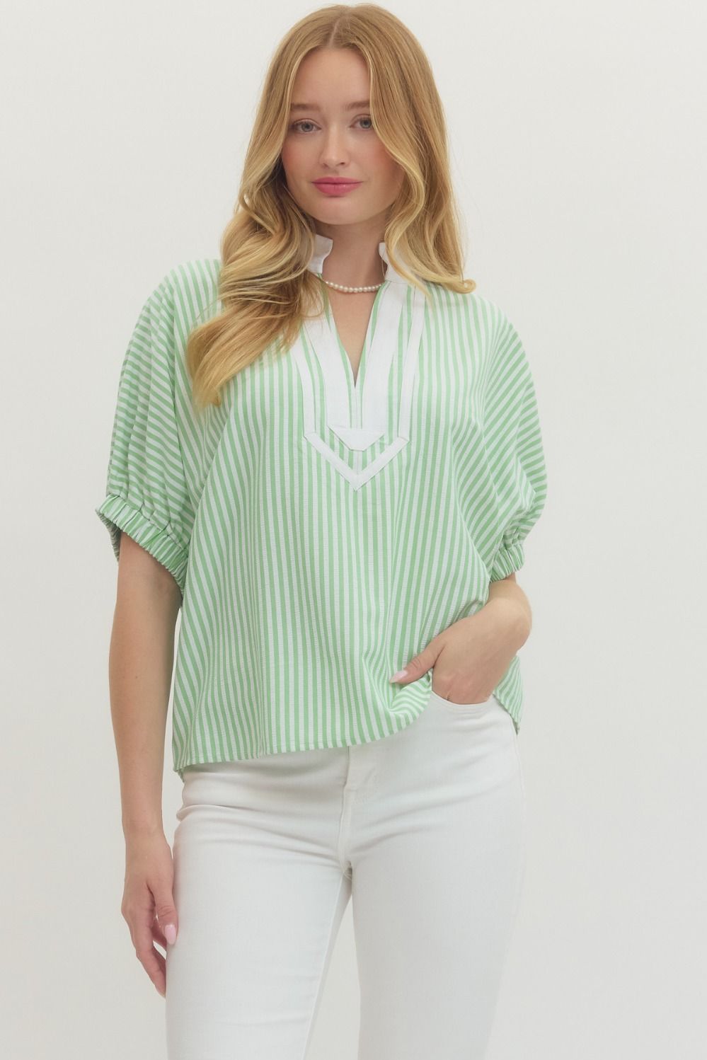 Spring Tide Stripe Top By Entro