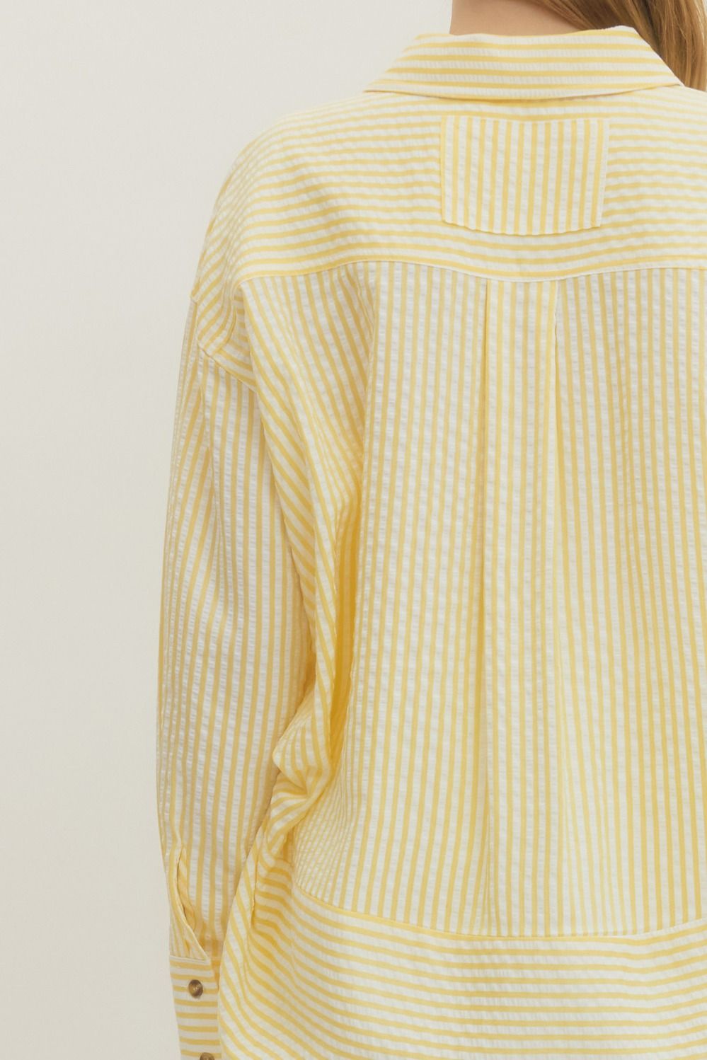 Salt & Sunshine Striped Button Down By Entro