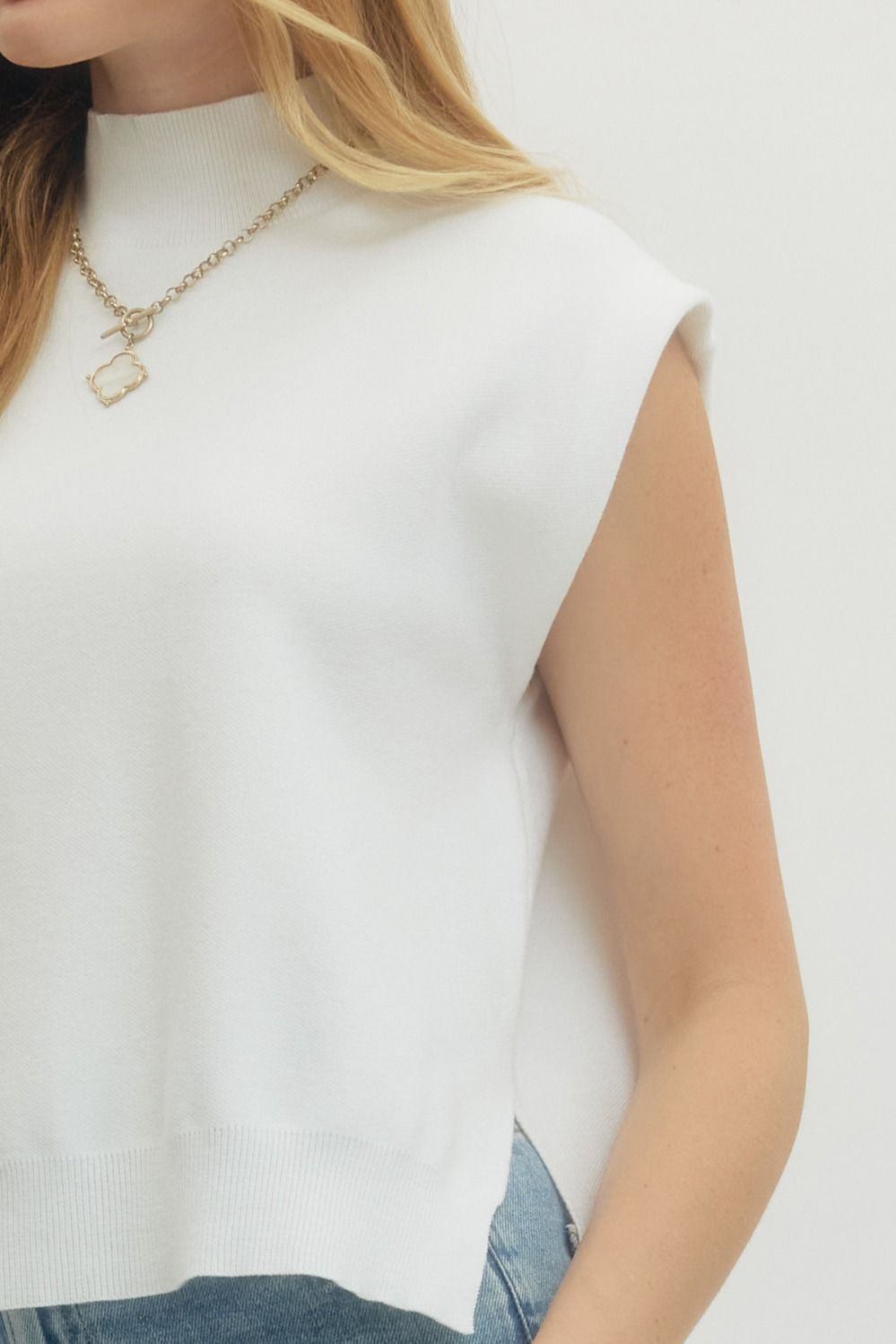 Pure Meadow Knit Sleeveless Top By Entro